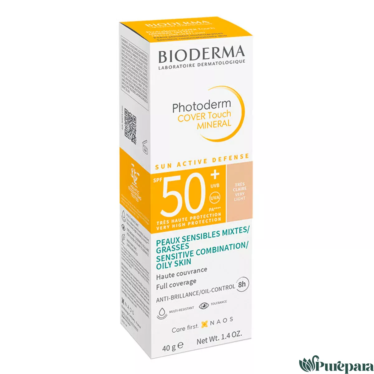 Bioderma Photoderm Cover Touch teinte trés claire SPF50+ Mineral 40 ML