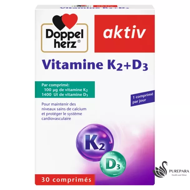 Doppelherz AKTIV VITAMINE K2 + D3 BT/30