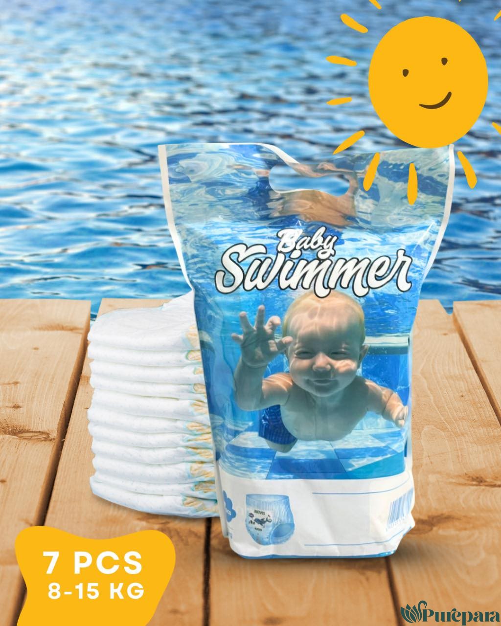 Baby Swimmer Culottes de bain jetables Bébés 7pcs