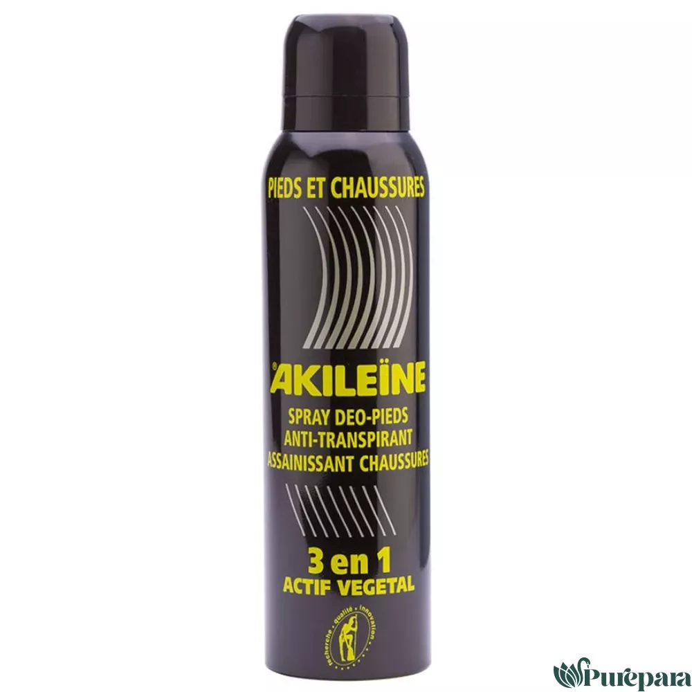 AKILEINE Spray Noir Deodorant Pieds Anti Transpirant 150 ml