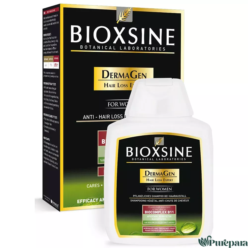 BIOXSINE Femme shampoing Anti Chute Cheveux Secs Normaux 300ml