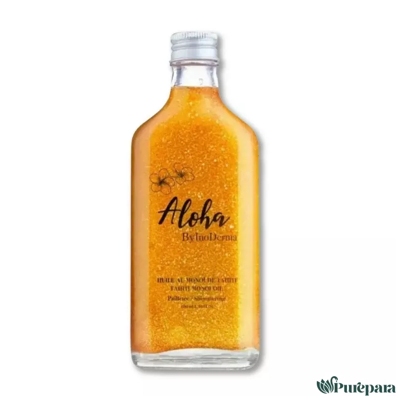 ALOHA By Inoderma Huile Monoi de Tahiti Pailletée Gold 100ml