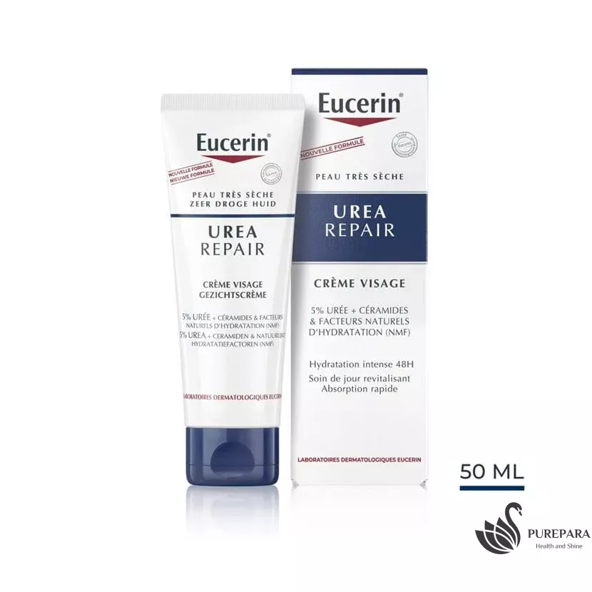Eucerin UreaRepair Crème Visage 5% d'Urée 50ml