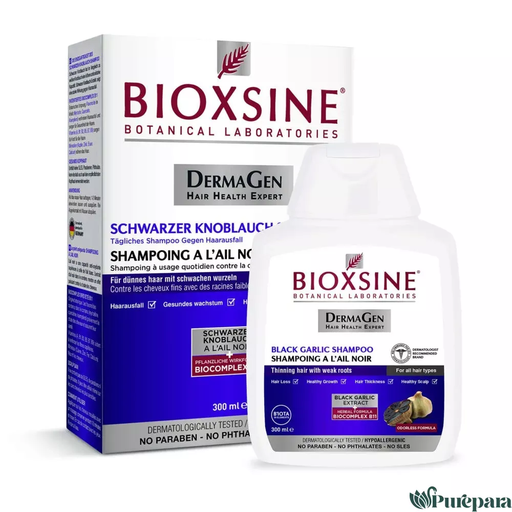 BIOXSINE Shampooing à L’ail Noir 300ml