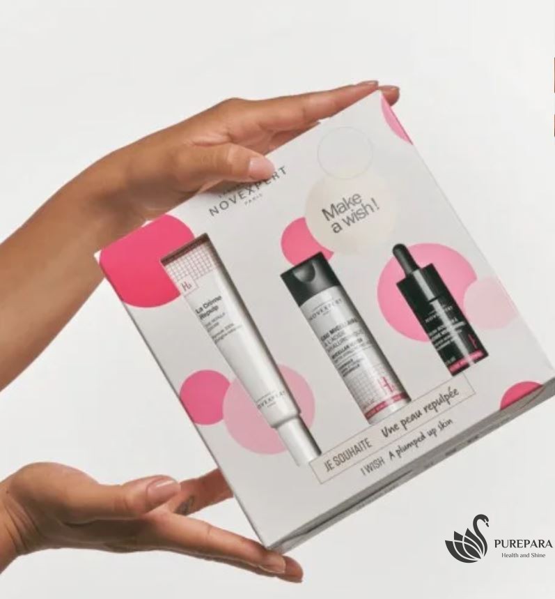NOVEXPERT COFFRET CREME REPULP+EAU MICELLAIRE+BOOSTER HA
