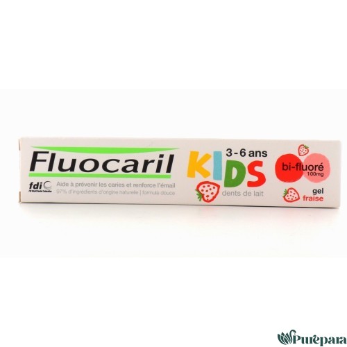 FLUOCARIL Dentifrice Kids Gel Fraise Bi-fluoré 50mg