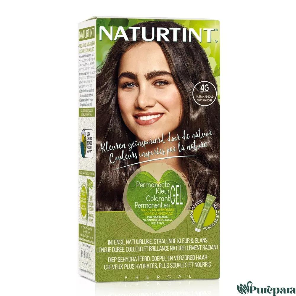 Naturtint Colorant Permanent en Gel 4G Châtain Doré 170 ml