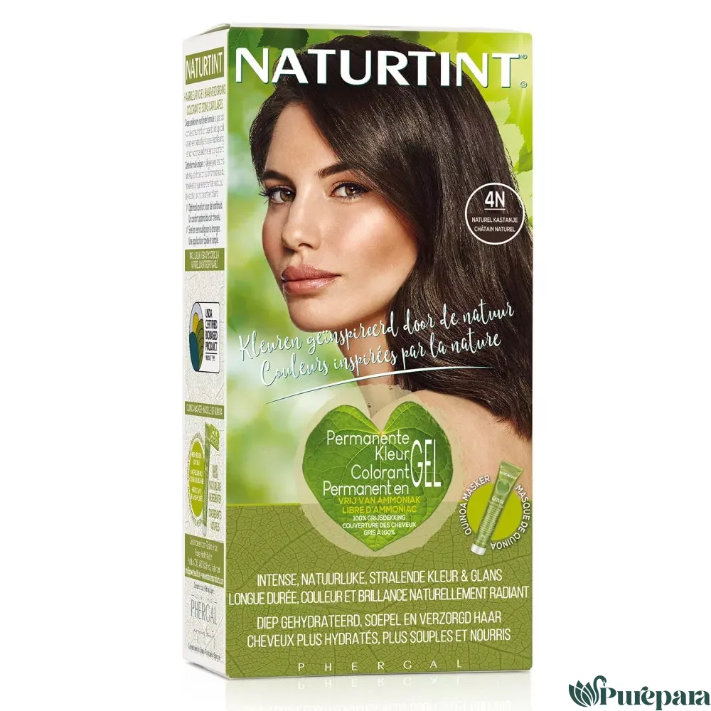 Naturtint Colorant Permanent en Gel 4N Châtain Naturel 170ml