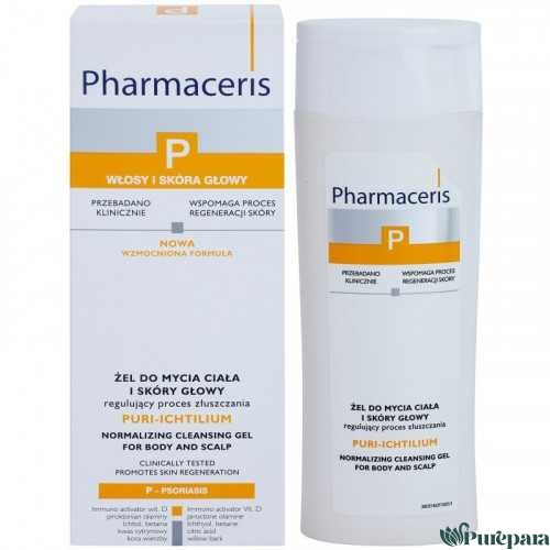PHARMACERIS PURI-ICHTILIUM GEL DOUCHE SHAMPOING 250ML