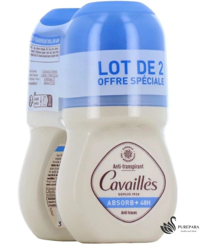 ROGE CAVAILLES PACK DEO ABSORB+ ROLL ON 50ML LOT DE 2