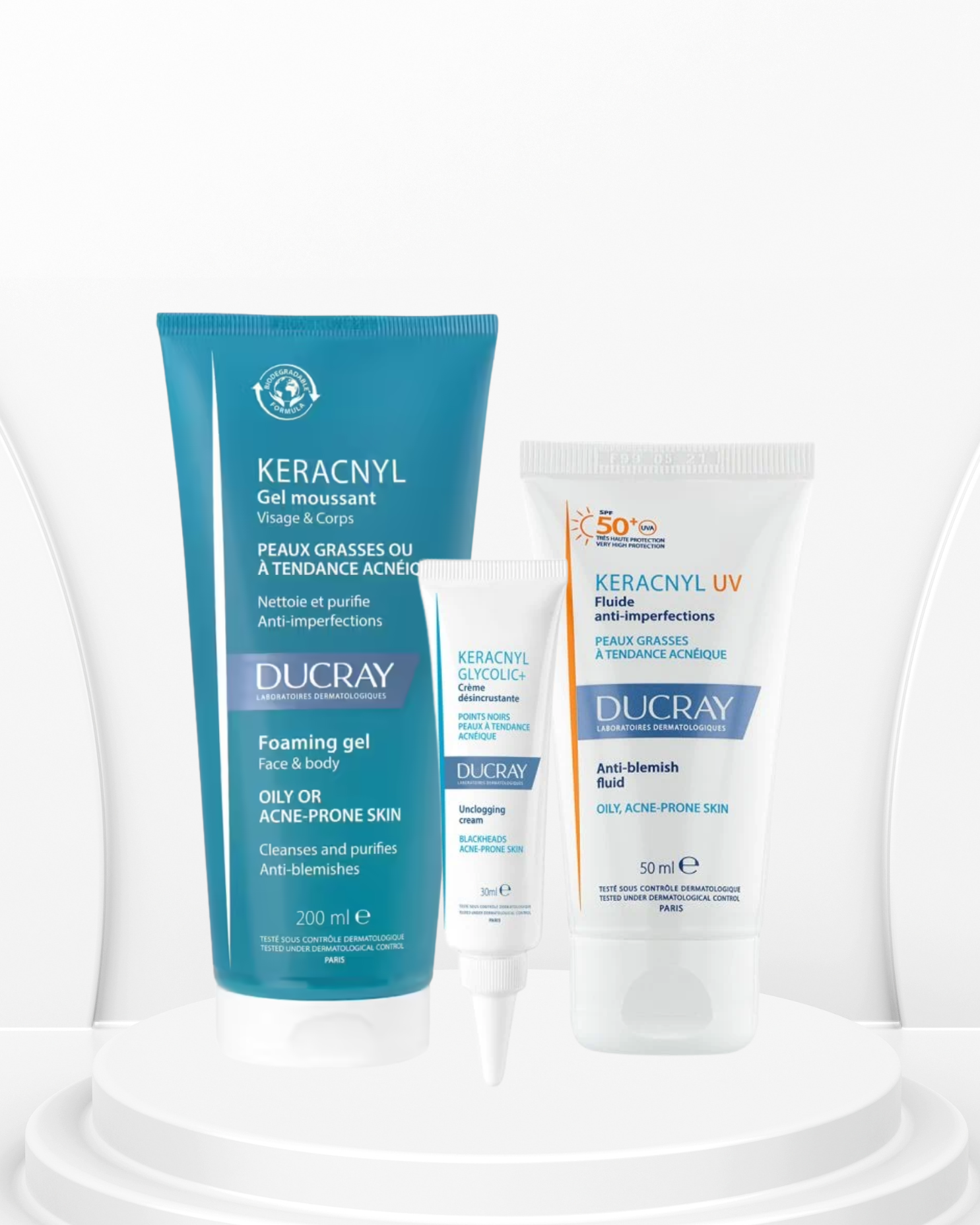 Routine Ducray KERACNYL – Anti-imperfections & Peau grasse