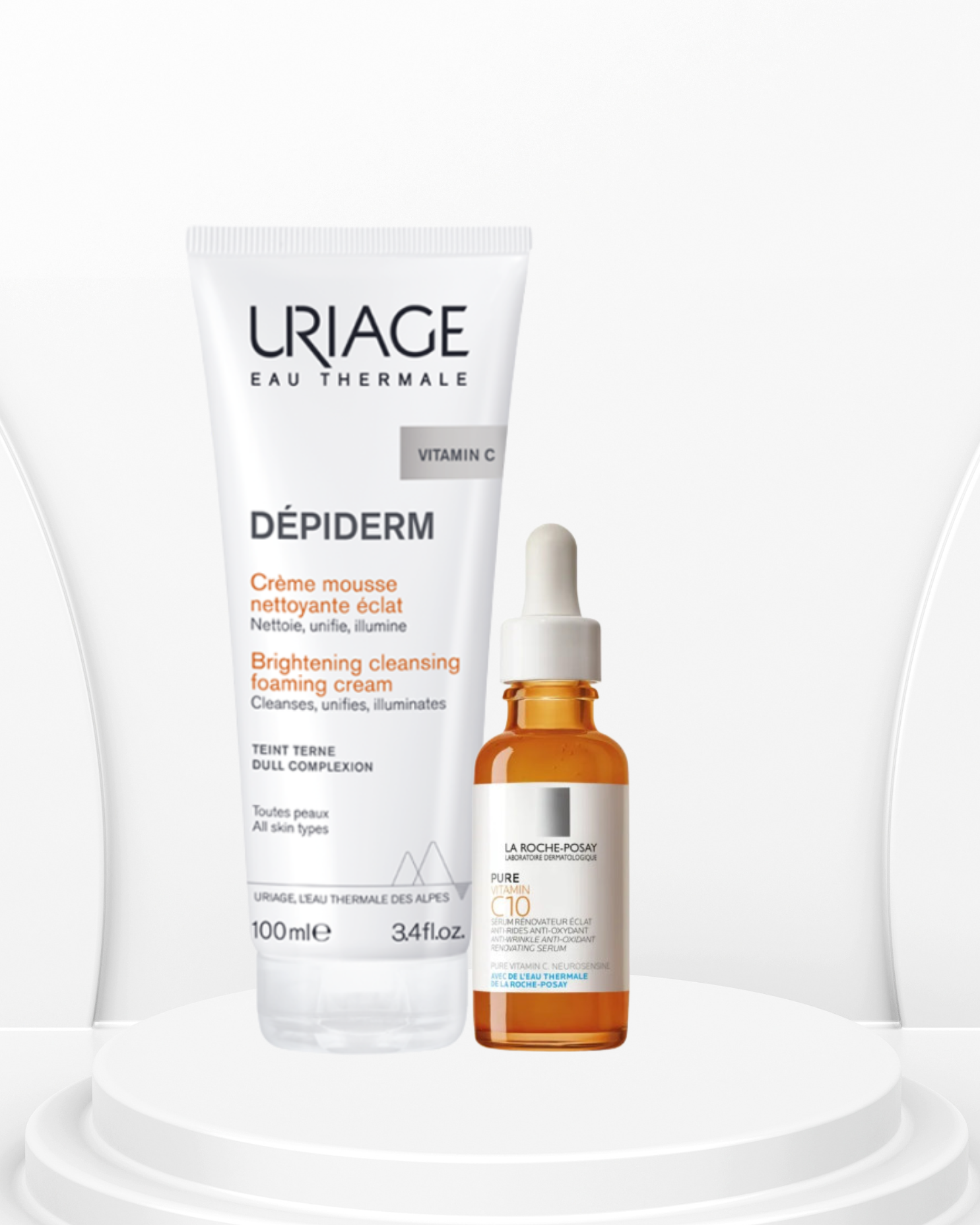 Routine Éclat & Uniformité – Vitamine C + Nettoyage Doux